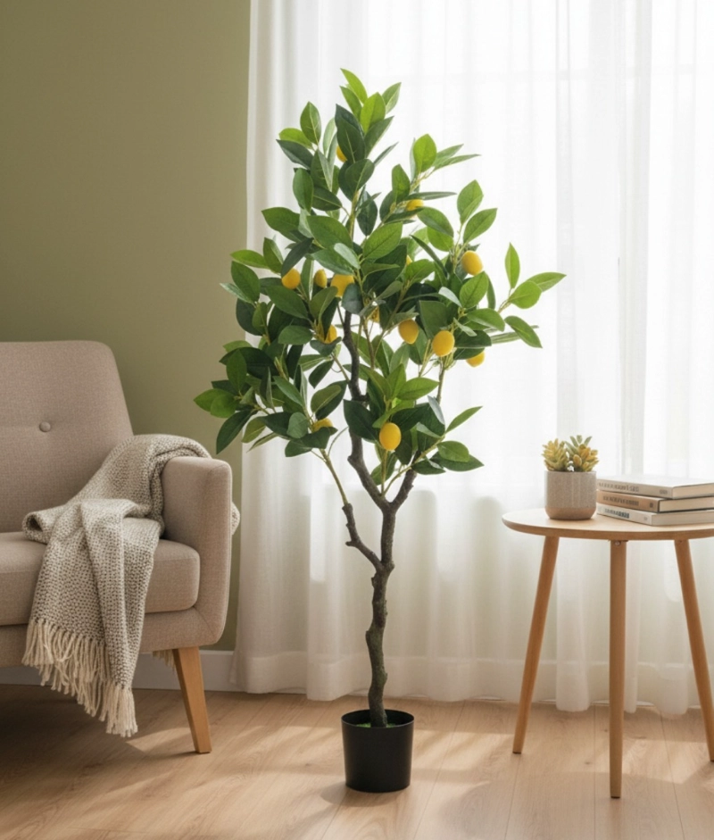PLANTA ARTIFICIAL DECORATIVA ARBOL LIMON ADORNO JHN - 10