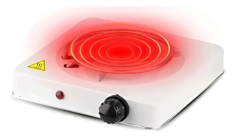 ENCIMERA COCINA PORTATIL 1000W DE PERILLA 1 HORNILLA LAU - 4