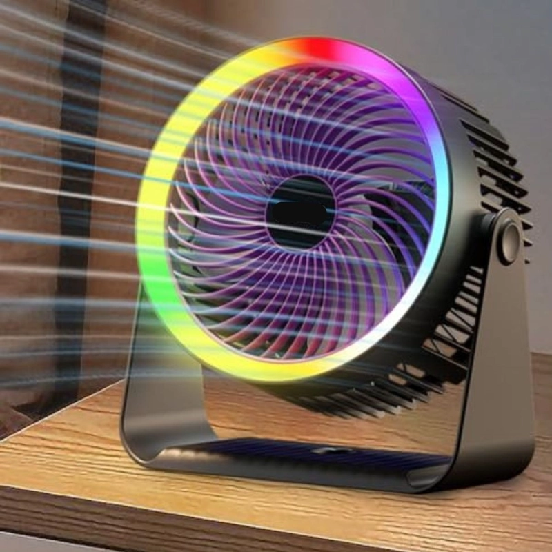 VENTILADOR PORTATIL DE MESA RECARGABLE OFICINA HOGAR LAU - 5