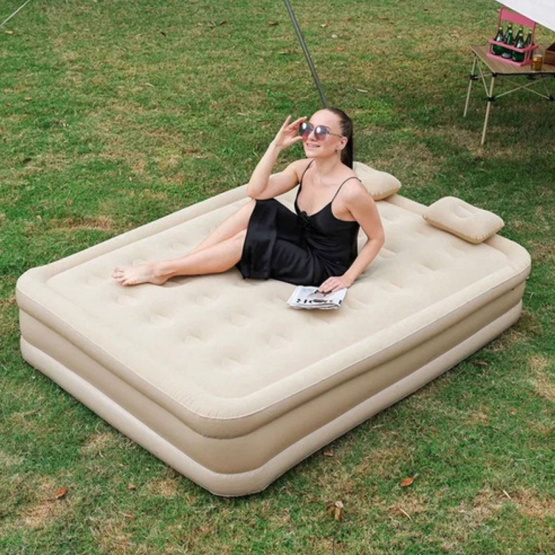 COLCHON INFLABLE DOBLE ALTO 200×150×40 VIAJE HOGAR LAU - 4