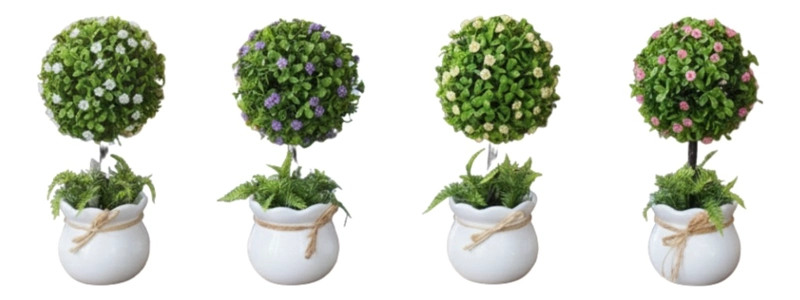PLANTA ARTIFICIAL DECORATIVA ARREGLO TOPIARIO ORNAMENTAL JHN - 3