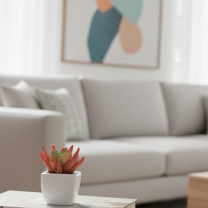 SET 2 PLANTA ARTIFICIAL DECORATIVA MINI SUCULENTA ADORNO JHN - 8