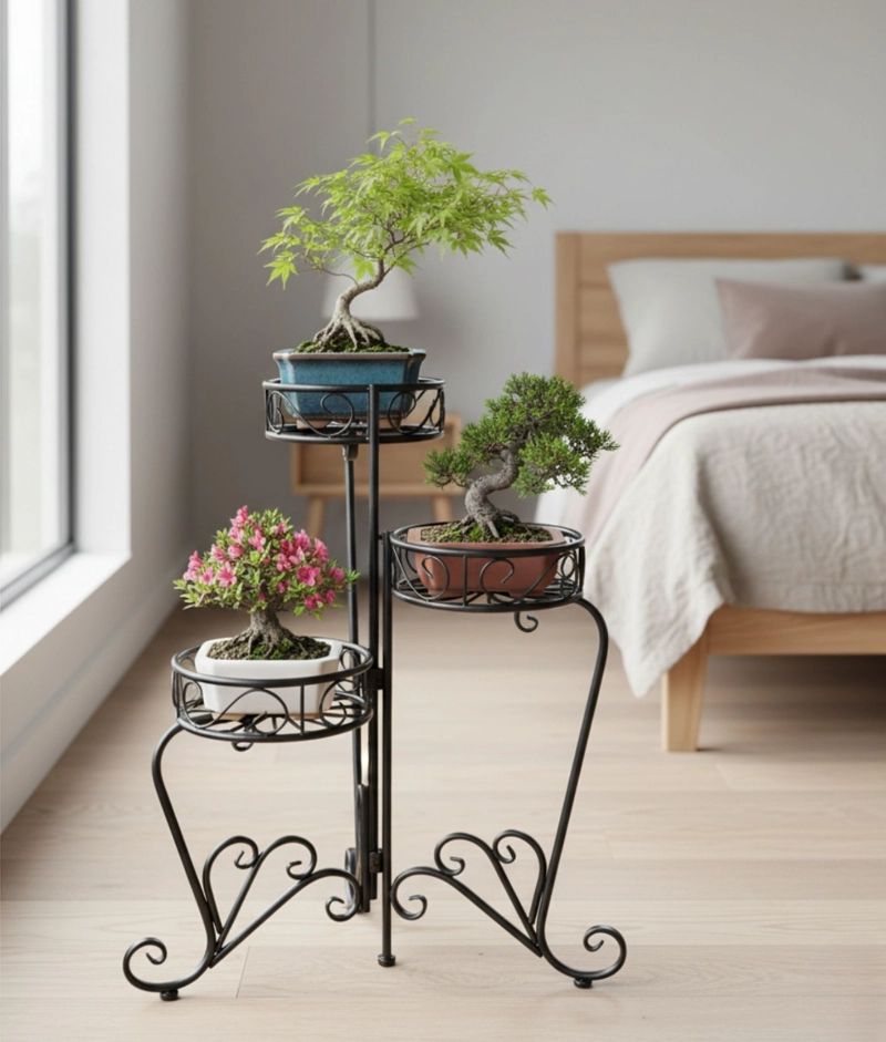 PORTA MACETA DECORATIVO SOPORTE PLANTAS 3 NIVELES JHN - 7