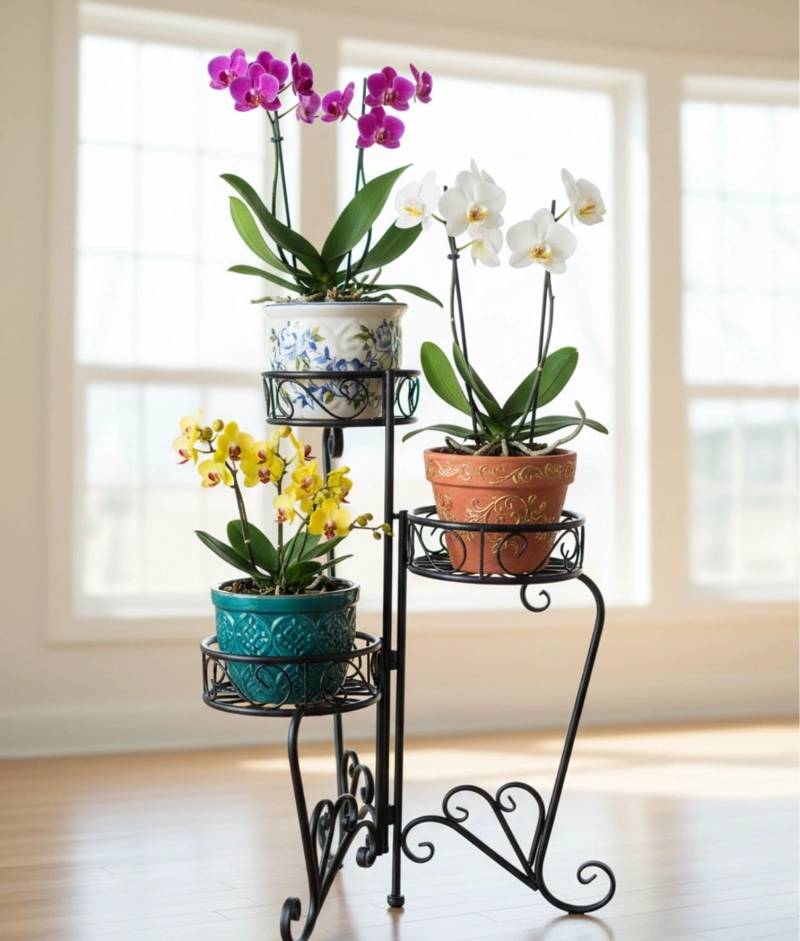 PORTA MACETA DECORATIVO SOPORTE PLANTAS 3 NIVELES JHN - 9