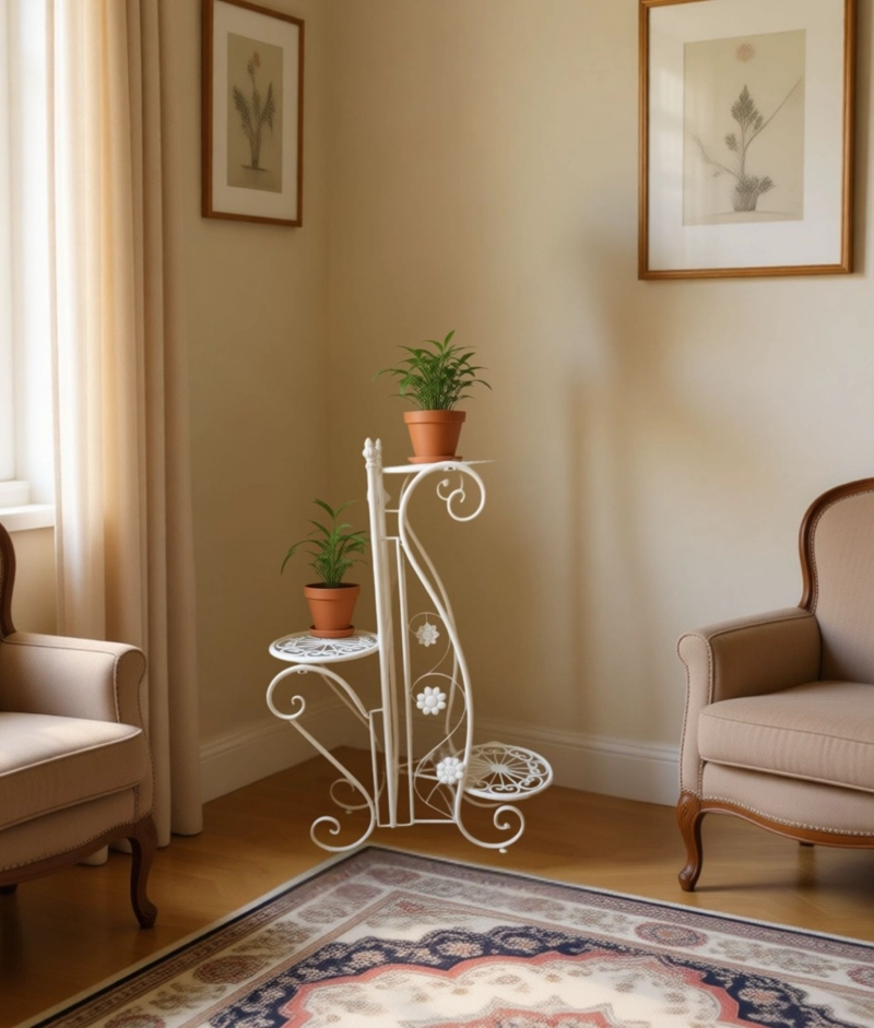 PORTA MACETA SOPORTE VERTICAL DECORATIVO 3 NIVELES JHN - 5
