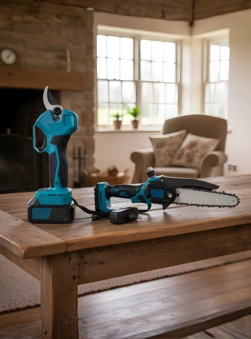 KIT MOTOSIERRA TIJERA PODAR INALAMBRICA PORTATIL JARDIN JHN - 2