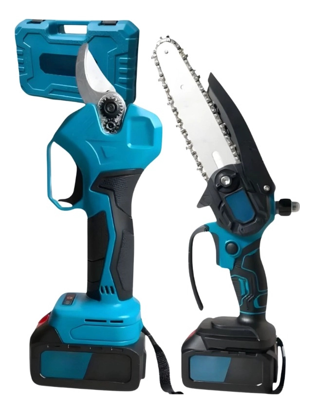 KIT MOTOSIERRA TIJERA PODAR INALAMBRICA PORTATIL JARDIN JHN - 3