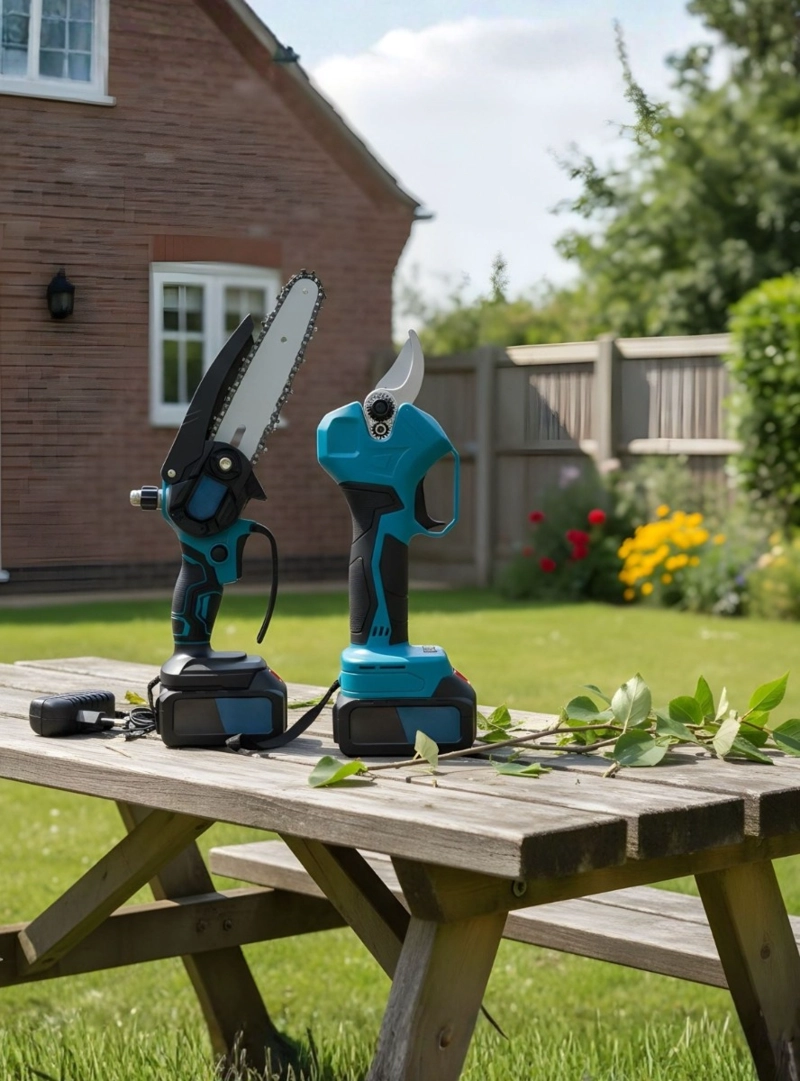 KIT MOTOSIERRA TIJERA PODAR INALAMBRICA PORTATIL JARDIN JHN - 7