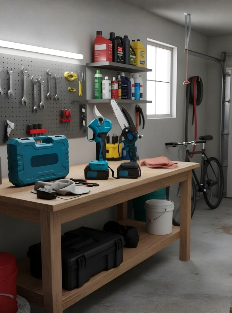 KIT MOTOSIERRA TIJERA PODAR INALAMBRICA PORTATIL JARDIN JHN - 10