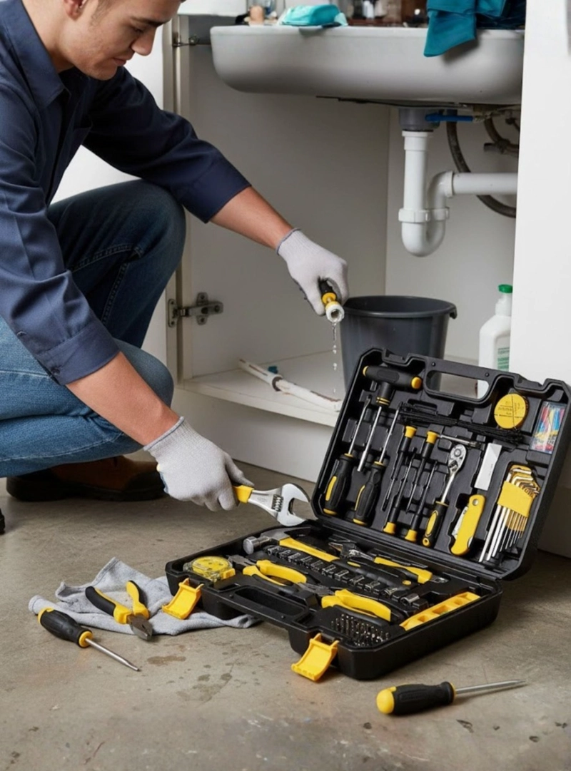 KIT HERRAMIENTAS MECANICAS MANUALES COMBINADAS MALETIN JHN - 4