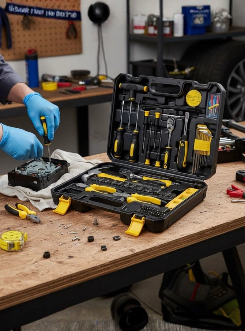 KIT HERRAMIENTAS MECANICAS MANUALES COMBINADAS MALETIN JHN - 6