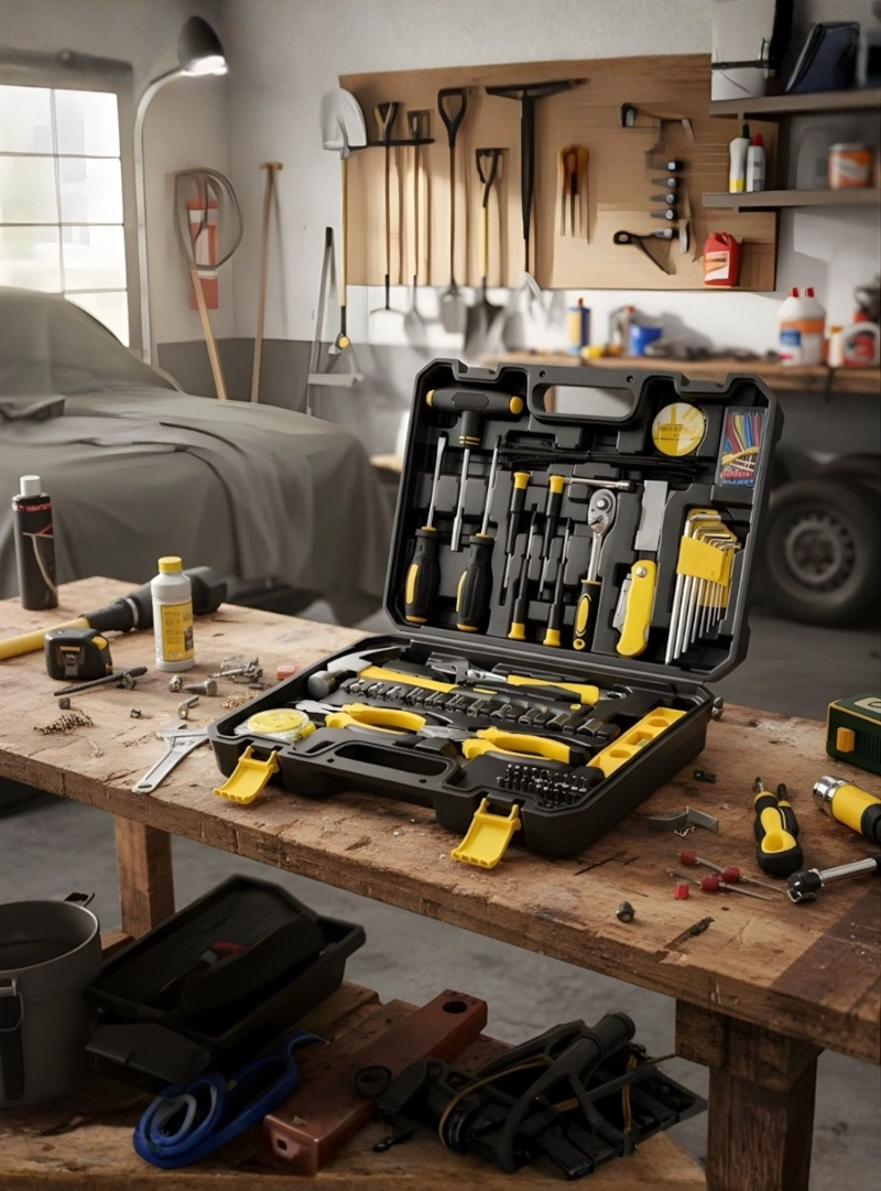 KIT HERRAMIENTAS MECANICAS MANUALES COMBINADAS MALETIN JHN - 10