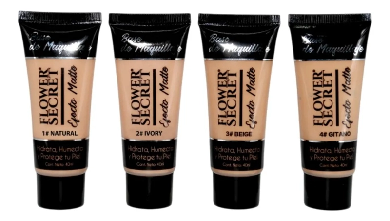 PACK 24 BASES DE MAQUILLAJE MATTE BELLEZA ROSTRO MUJER LAU - 4