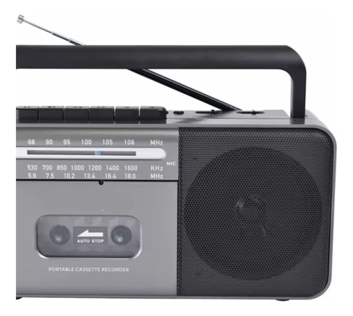 GRABADORA DE CINTA PORTATIL VINTAGE CON RADIO AM/FM LAU - 8