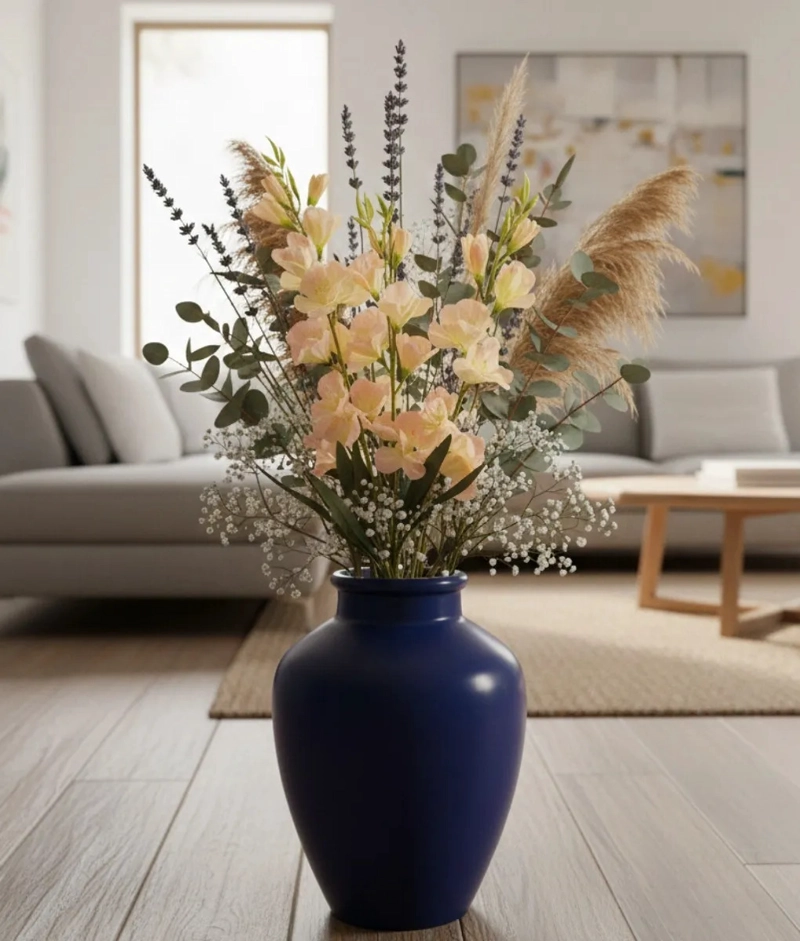 SET 2 RAMO FLORAL ARTIFICIAL ADORNO DECORATIVO ESPIGAS JHN - 8