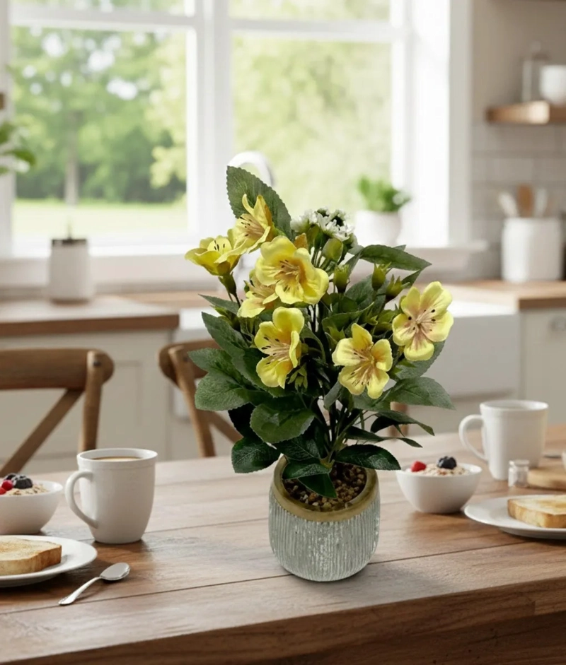 PLANTA DECORATIVA ARTIFICIAL ESTILO FLORAL CAMPIÑA JHN - 9