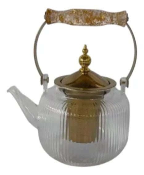 TETERA ELEGANTE DISEÑO ESTRIADO FUNCIONAL INFUSION JHN - 1