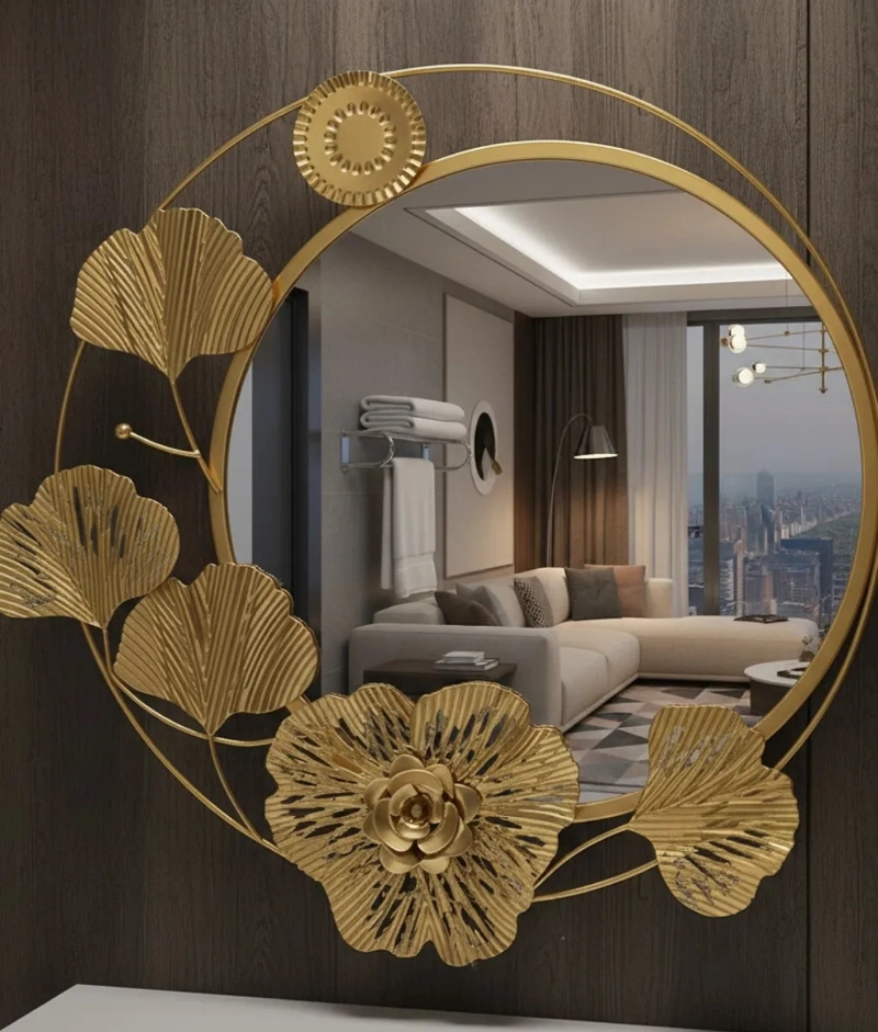 ESPEJO DECORATIVO PARED DISEÑO INSPIRACION BOTANICA JHN - 7