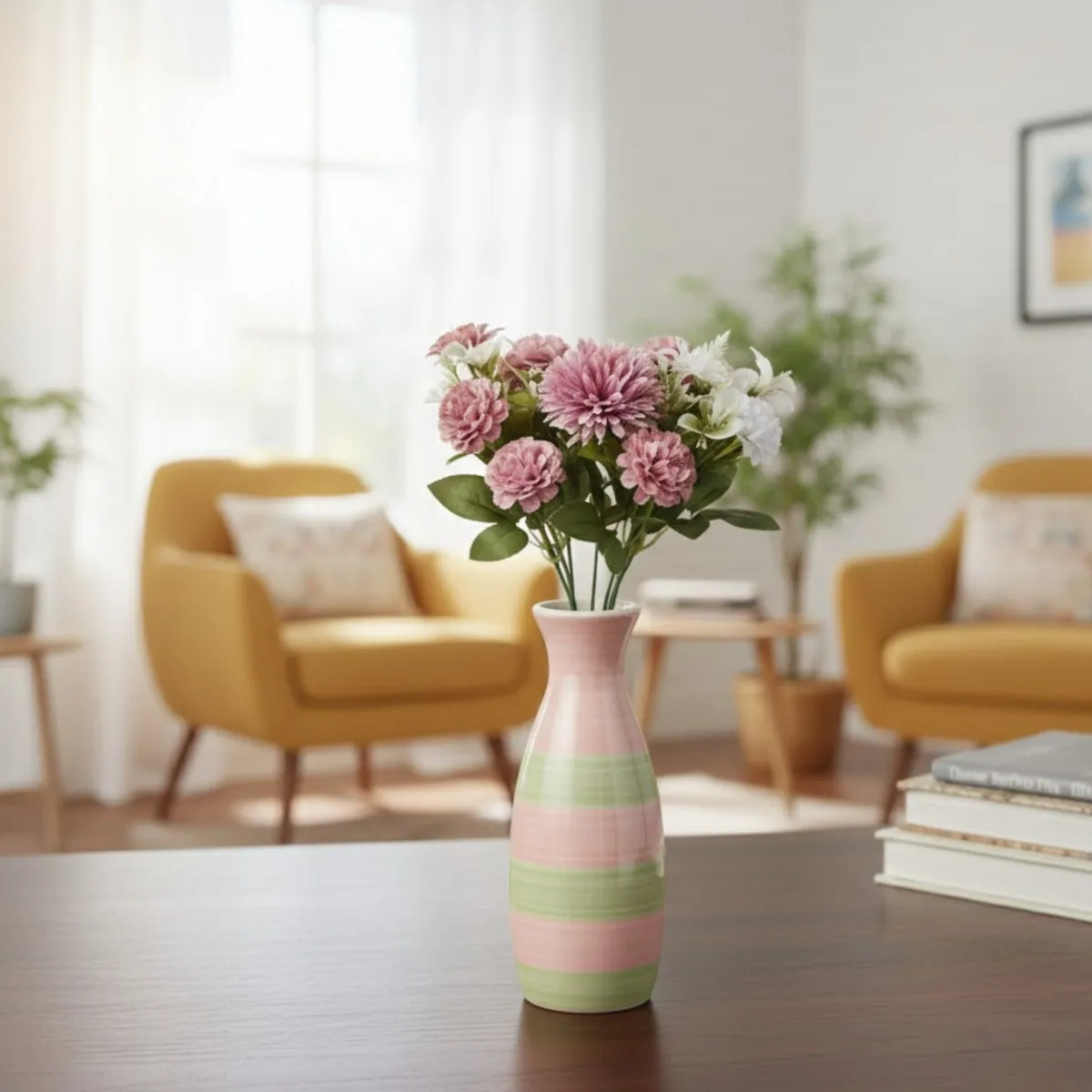 SET 2 RAMO FLORAL ARTIFICIAL ARTISTICO NATURALEZA ADORNO JHN - 9