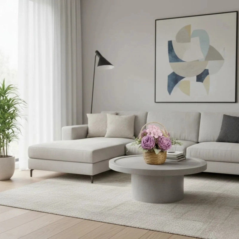 ARREGLO FLORAL ARTIFICIAL DECORATIVA ADORNO CANASTA JHN - 9
