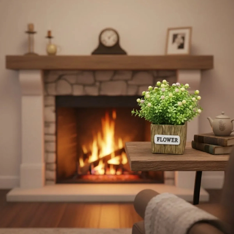 PLANTA ARTIFICIAL DECORATIVA RAMILLETE FLORES SILVESTRES JHN - 7