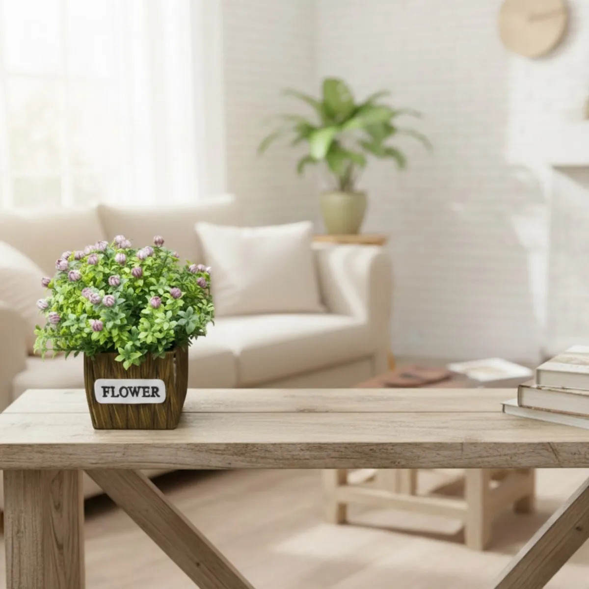 PLANTA ARTIFICIAL DECORATIVA RAMILLETE FLORES SILVESTRES JHN - 8