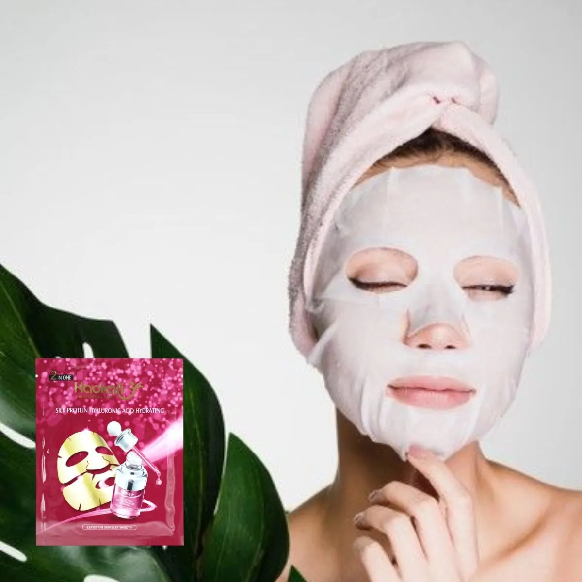 SET 2 MASCARILLAS FACIAL HIDRATANTE ACIDO HIALURONICO LAU - 6