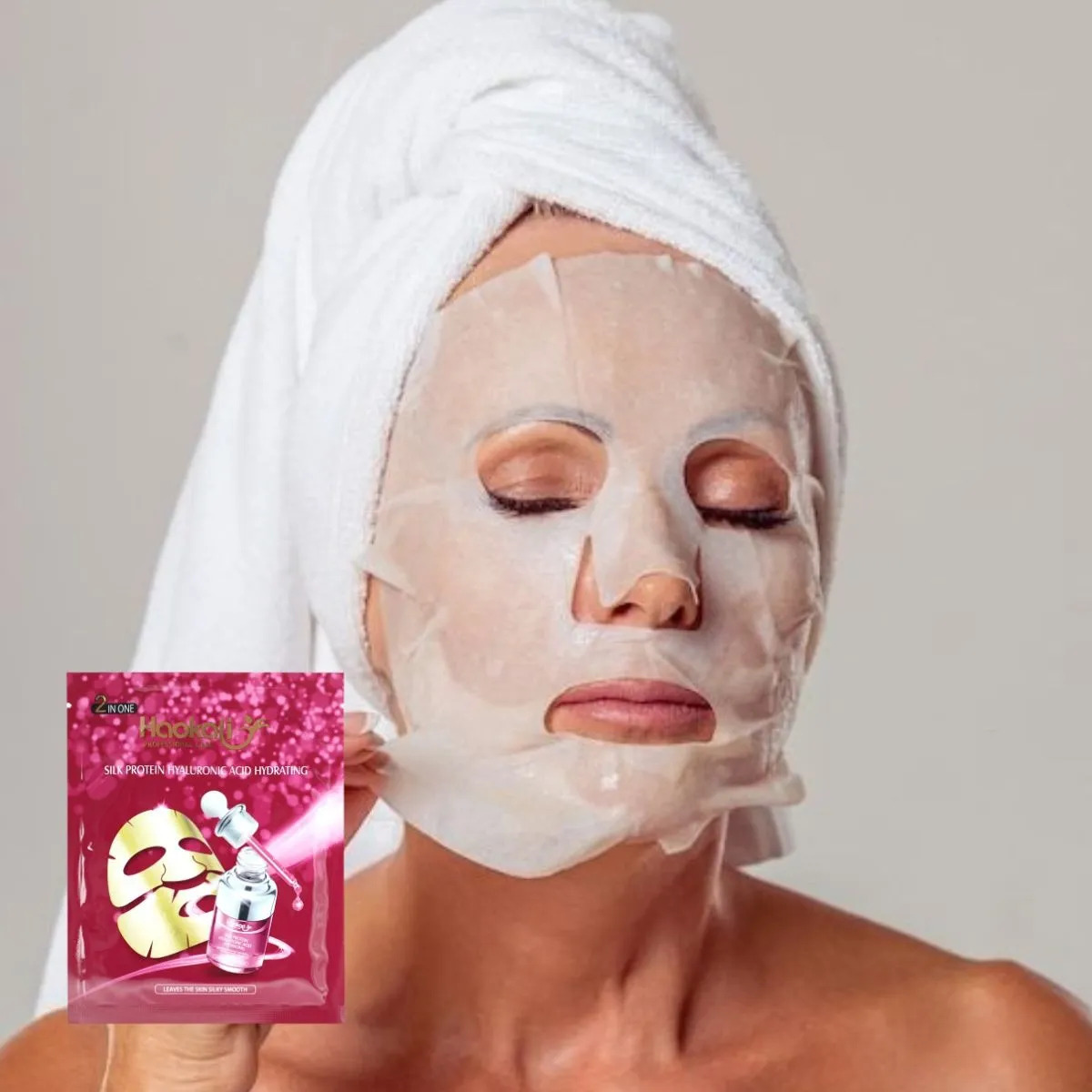 SET 2 MASCARILLAS FACIAL HIDRATANTE ACIDO HIALURONICO LAU - 7