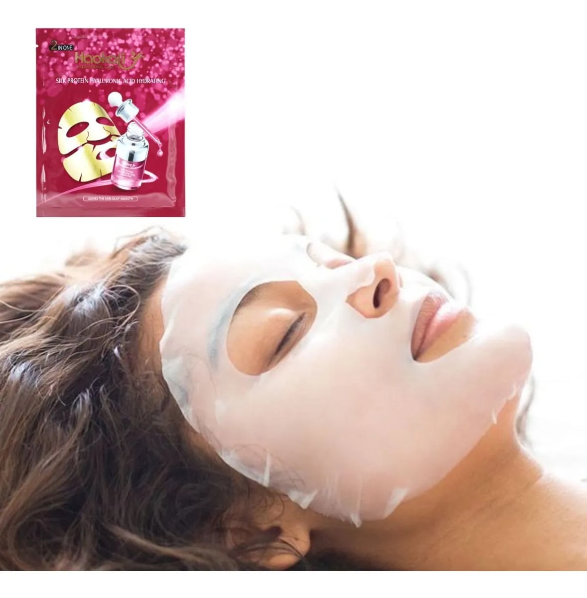 SET 2 MASCARILLAS FACIAL HIDRATANTE ACIDO HIALURONICO LAU - 9