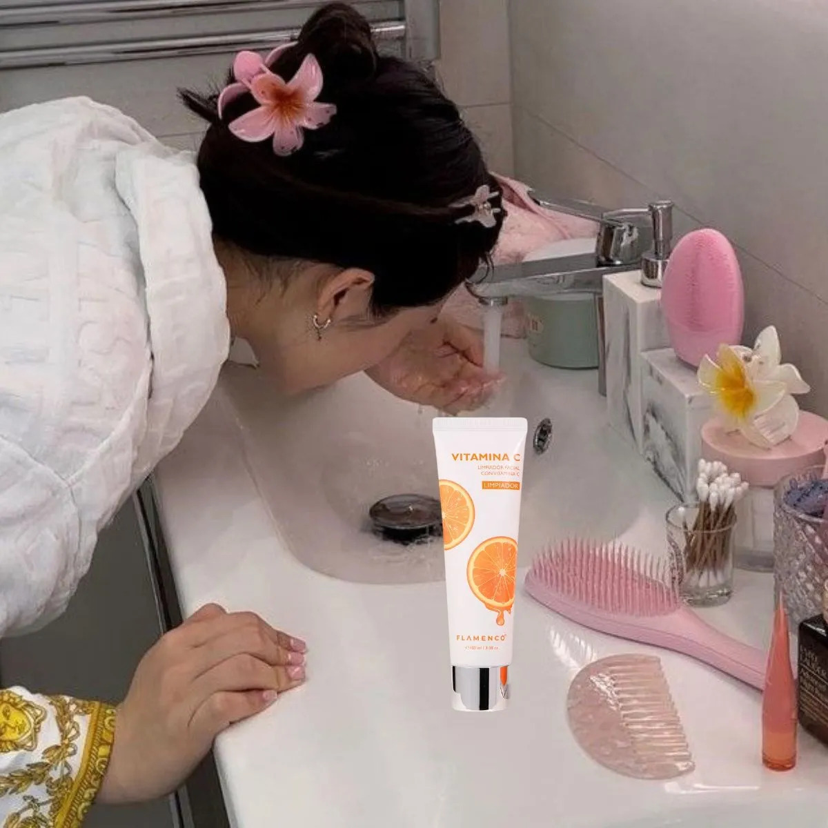 SET 2 LIMPIADOR FACIAL CON VITAMINA C ILUMINA BELLEZA LAU - 4