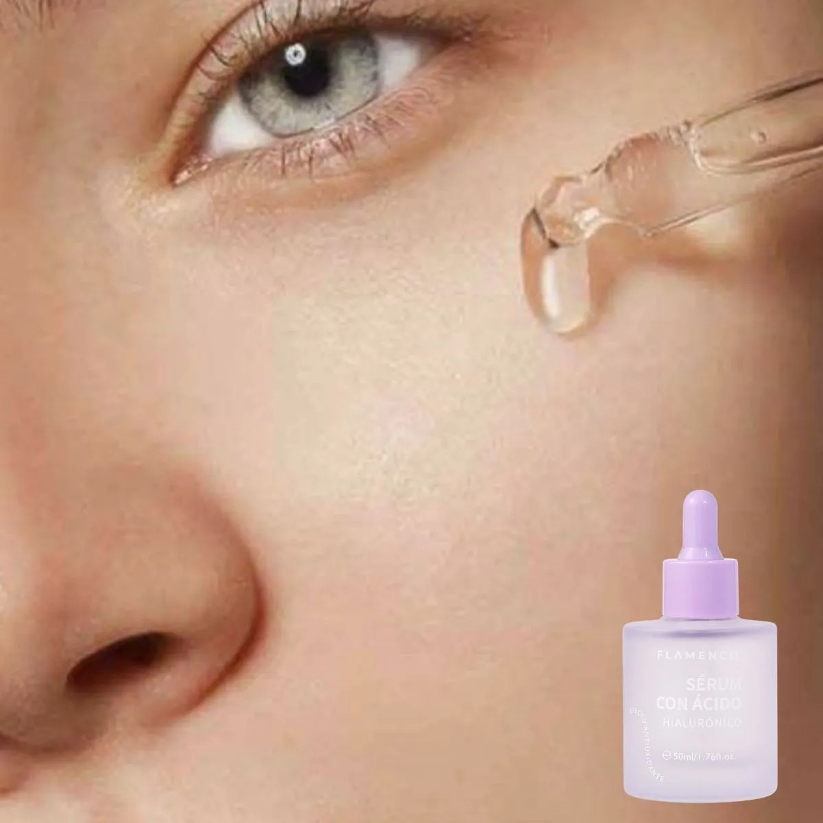 SERUM FACIAL DE ACIDO HIALURONICO HIDRATA REVITALIZA LAU - 4