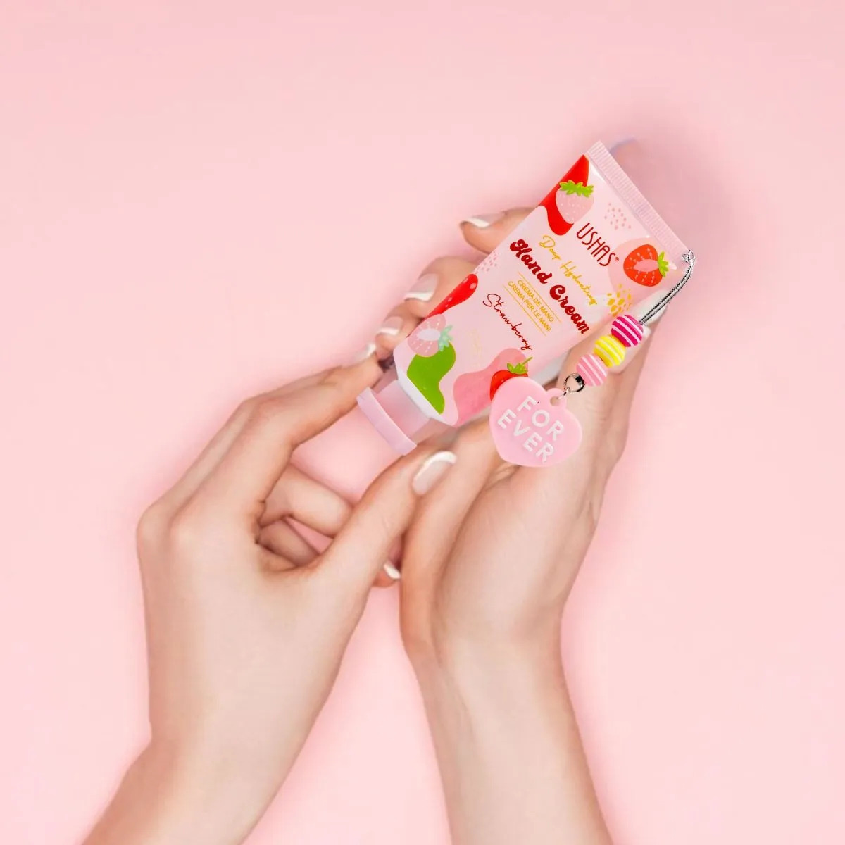 SET 3 CREMA DE MANOS FOR EVER STRAWBERRY HIDRATA LAU - 4
