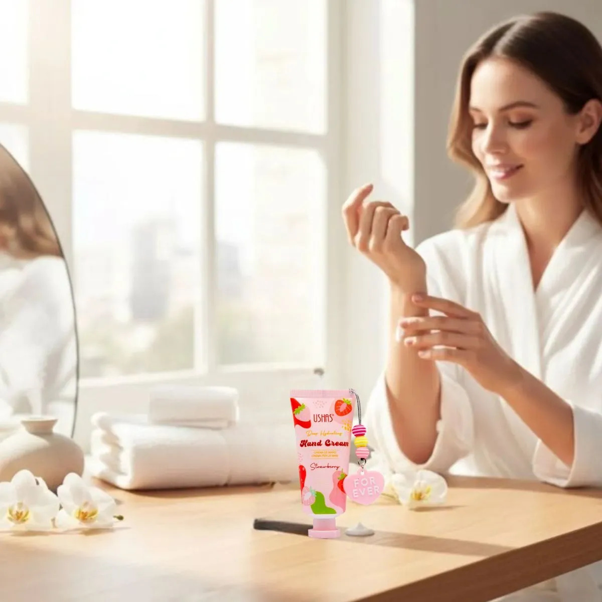 SET 3 CREMA DE MANOS FOR EVER STRAWBERRY HIDRATA LAU - 6