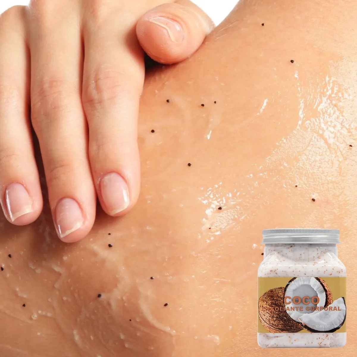 SET 2 EXFOLIANTES CORPORAL DE COCO REVITALIZA PIEL LAU - 6