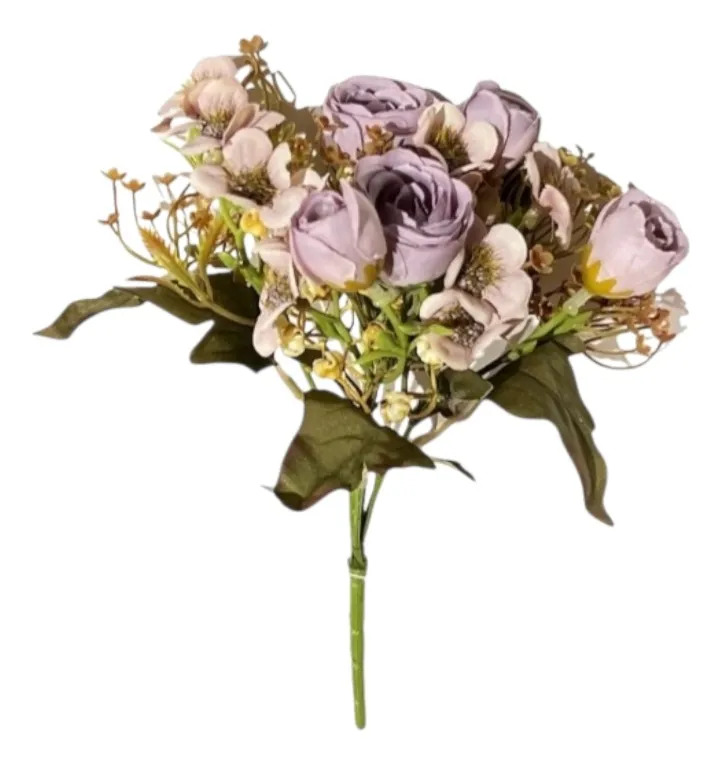 SET 4 RAMO DECORATIVO FLORES ARTIFICIALES ADORNO HOGAR JHN - 1