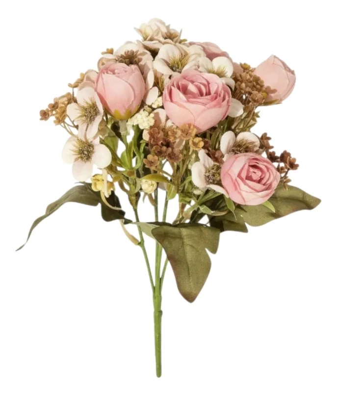 SET 4 RAMO DECORATIVO FLORES ARTIFICIALES ADORNO HOGAR JHN - 3