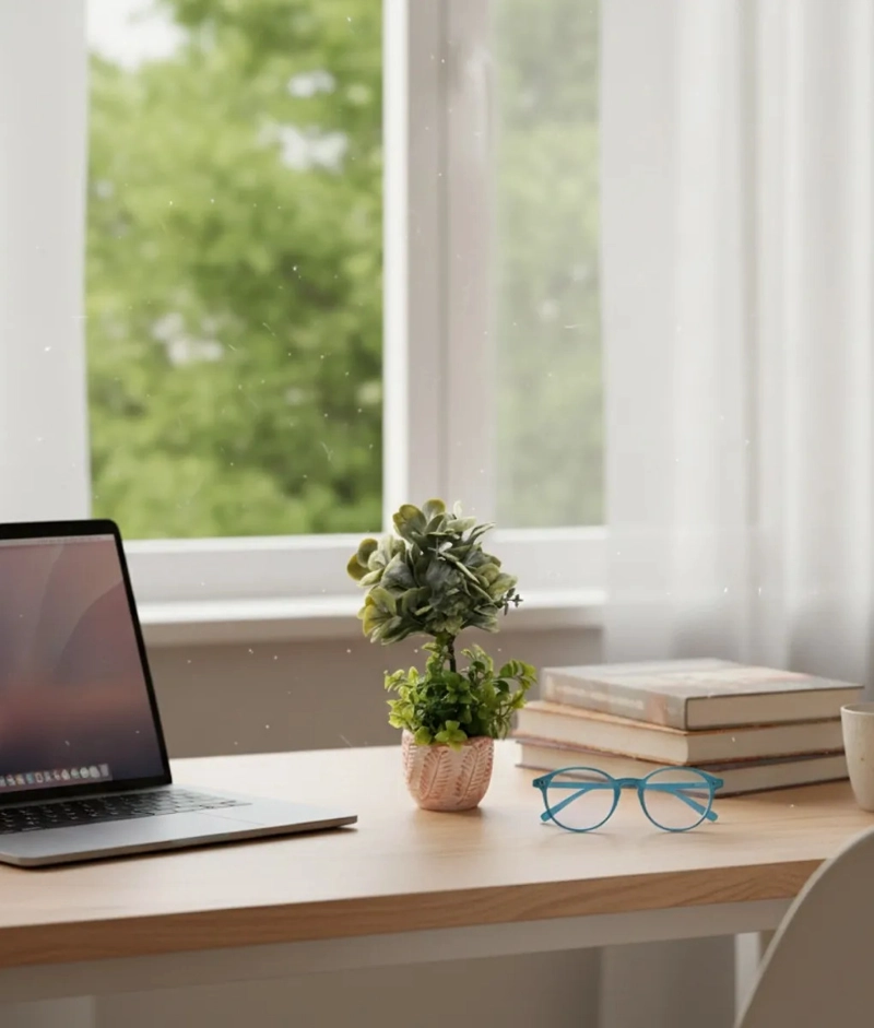 PLANTA DECORATIVA ARTIFICIAL ESTILO BOJ SUCULENTA ADORNO JHN - 8