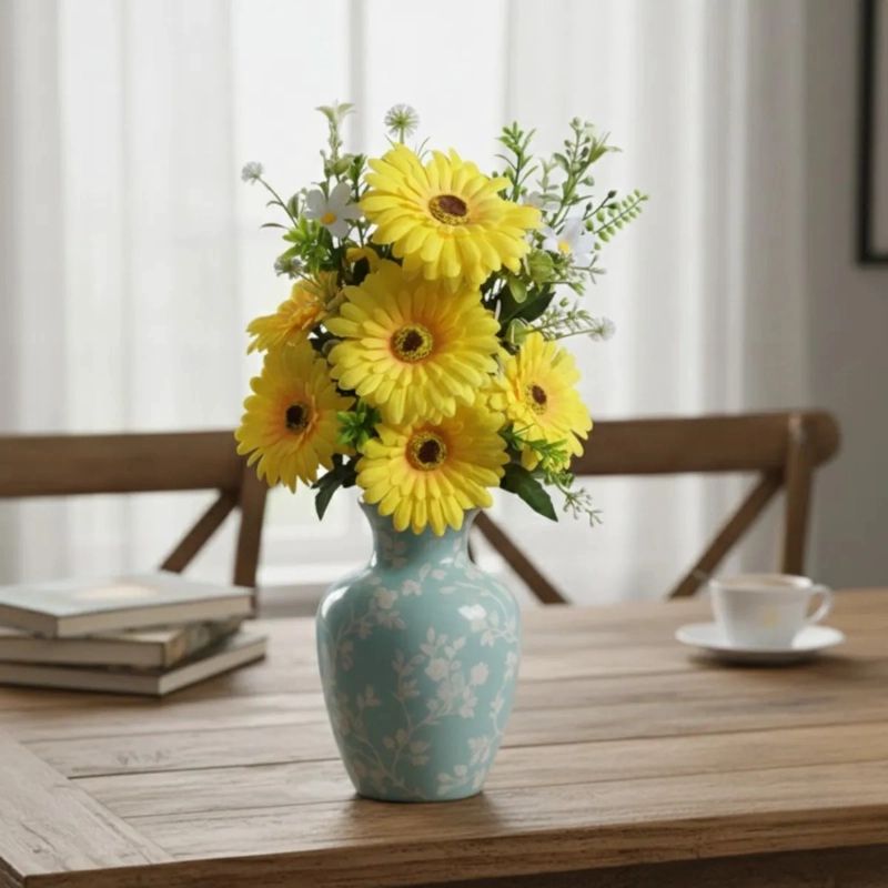 SET 2 ARREGLO ARTIFICIAL FLORAL REALISTA DECORACION JHN - 8
