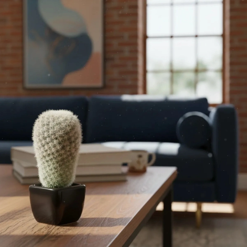 PLANTA ARTIFICIAL DECORATIVA CACTUS ORNAMENTAL BOTANICA JHN - 10