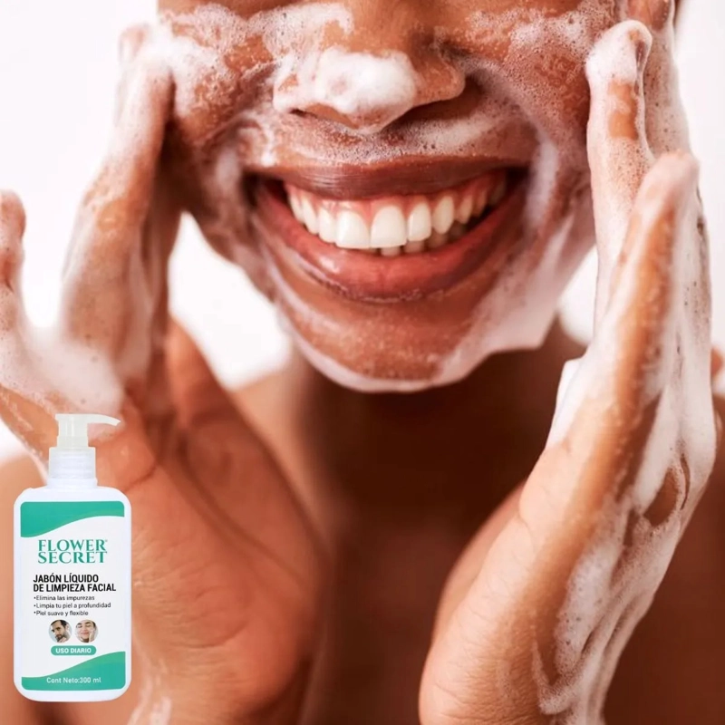 JABON LIQUIDO DE LIMPIEZA FACIAL UNISEX SEBOREGULADOR LAU - 7