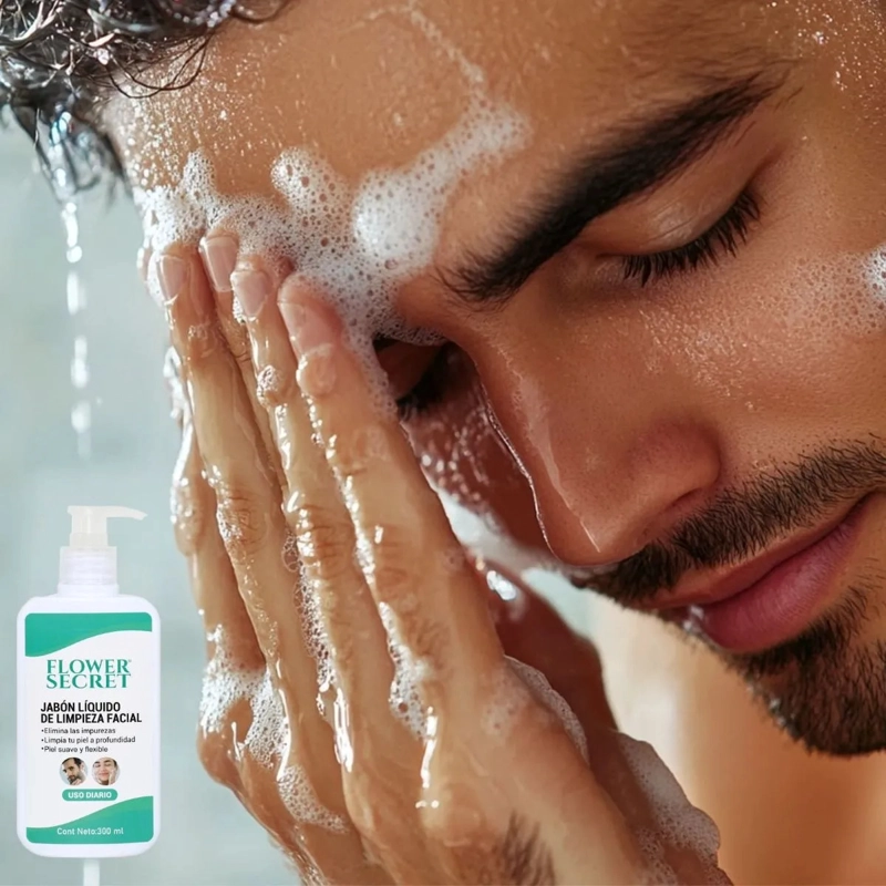 JABON LIQUIDO DE LIMPIEZA FACIAL UNISEX SEBOREGULADOR LAU - 8