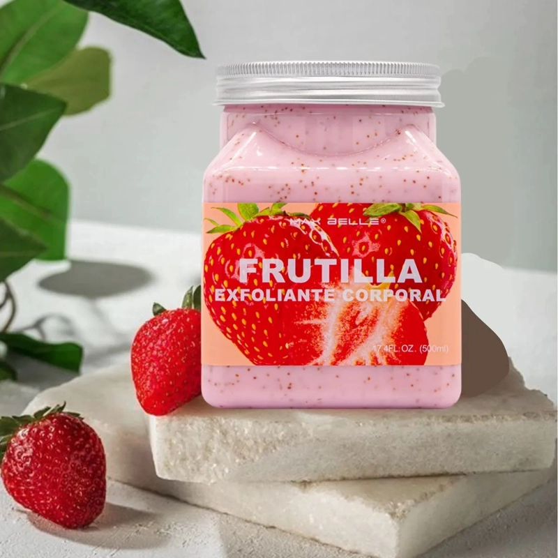 SET 2 EXFOLIANTES CORPORALES FRUTILLA PIEL SUAVE FRESA LAU - 3
