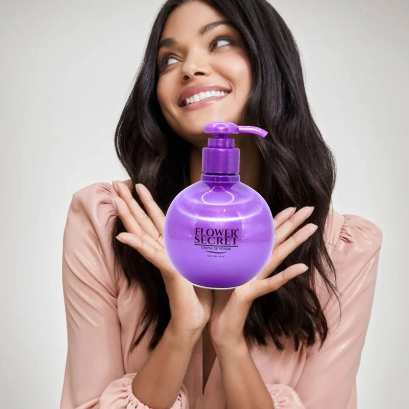SET 6 CREMAS DE PEINAR COLOR MORADO ANTIFRIZZ CABELLO LAU - 1