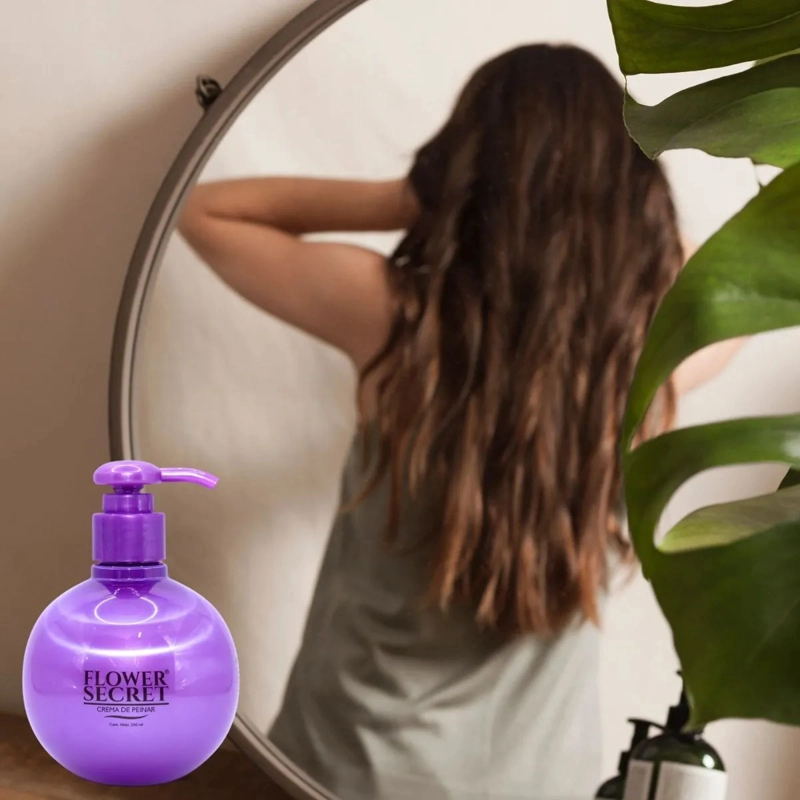 SET 6 CREMAS DE PEINAR COLOR MORADO ANTIFRIZZ CABELLO LAU - 3