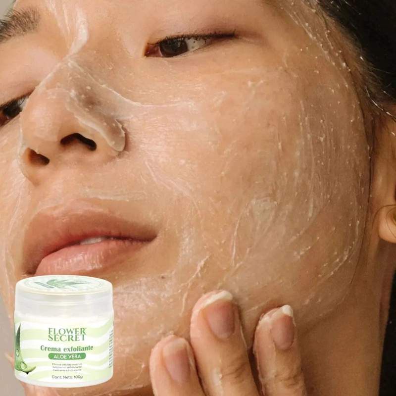 PAQ 12 CREMAS EXFOLIANTE FACIAL ALOE VERA LIMPIEZA LAU - 2