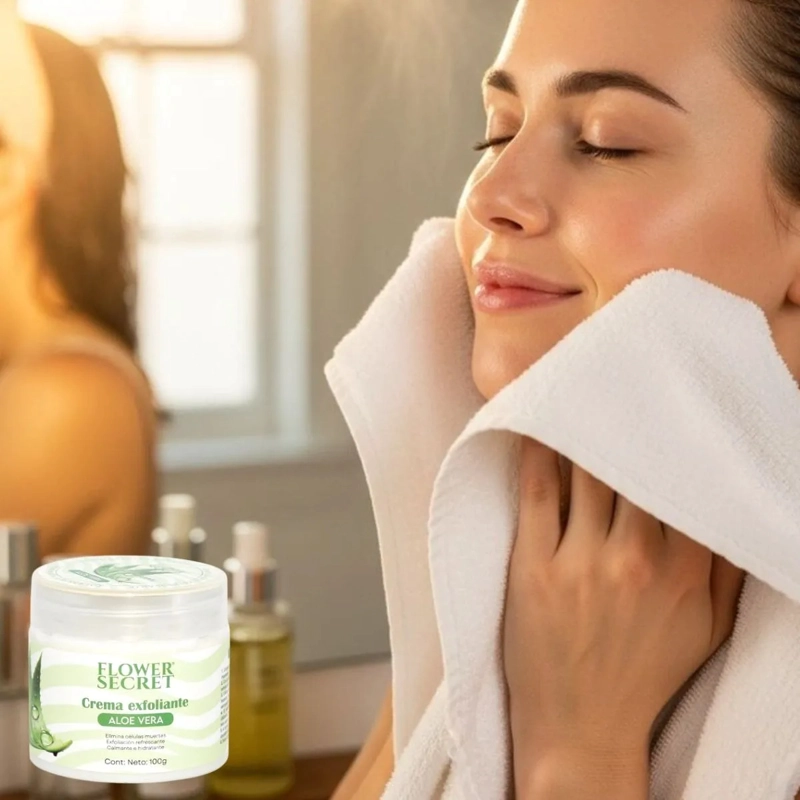 PAQ 12 CREMAS EXFOLIANTE FACIAL ALOE VERA LIMPIEZA LAU - 9
