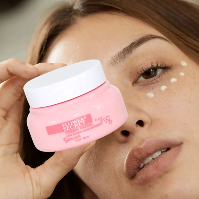 SET 2 CREMAS FACIAL ACIDO HIALURONICO SAKURA HIDRATA LAU - 5