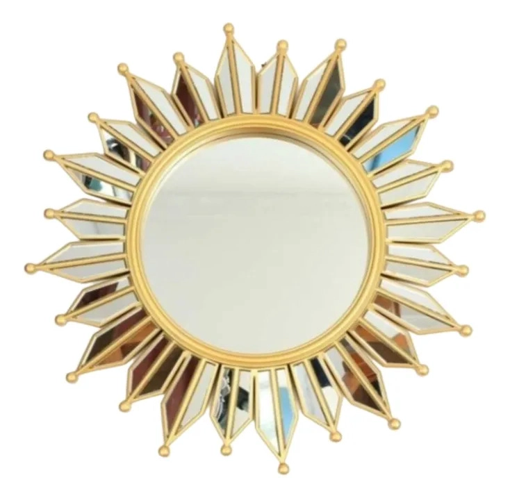 ESPEJO DECORATIVO PARED RAYOS SOL RESISTENTE MODERNO JHN - 1