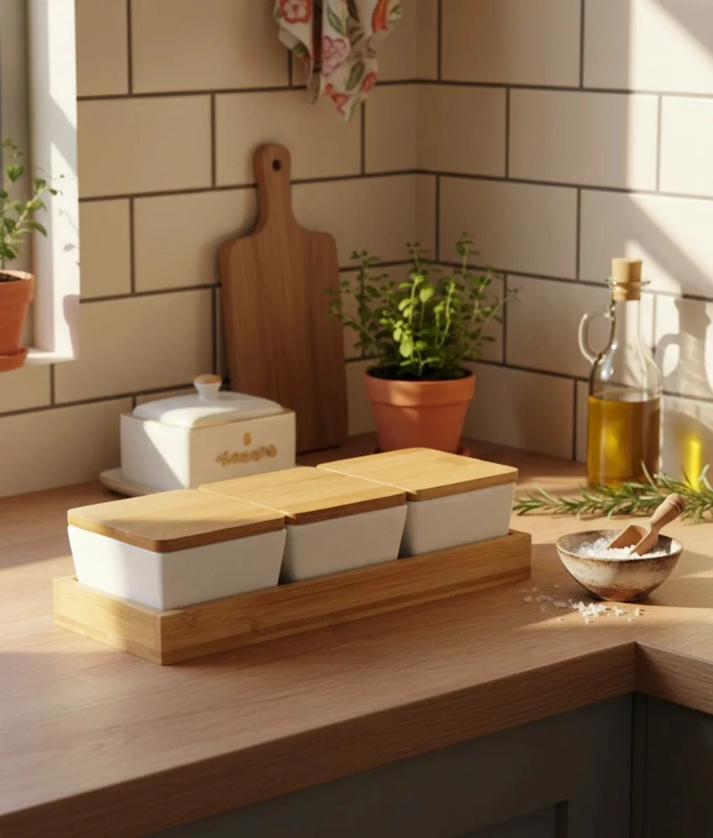SET 3 CONTENEDORES ORGANIZADORES BASE ESTILO MINIMALISTA JHN - 10