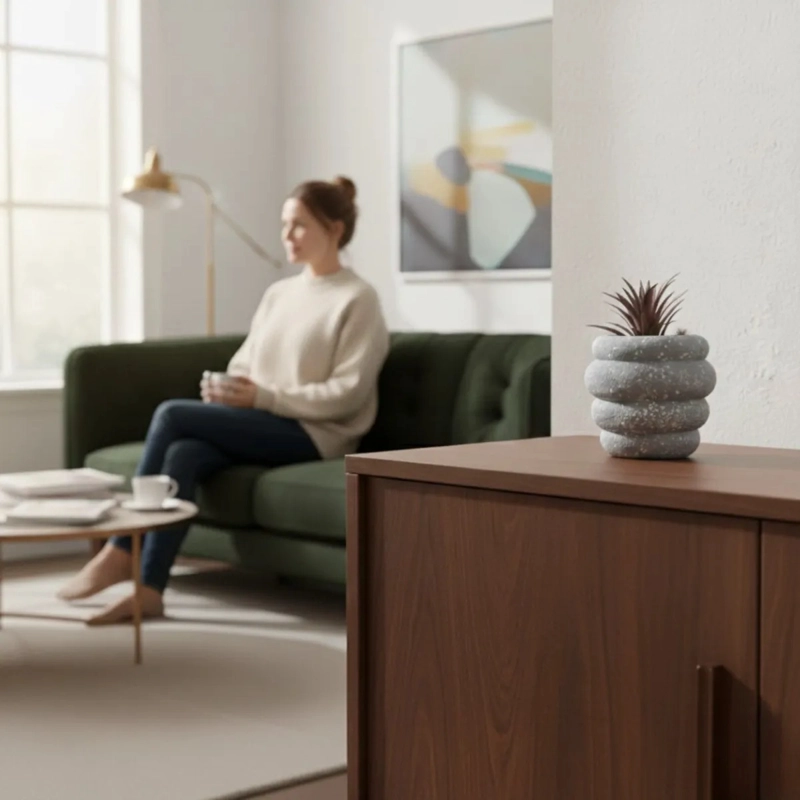 SET 2 PLANTA ARTIFICIAL DECORATIVA SUCULENTA NORDICA JHN - 5
